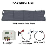 Foldable Solar Panels 200W