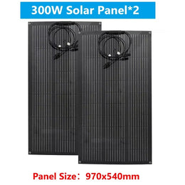  Solar Panel Kit 18V Flexible Solar  300W