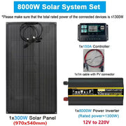  Solar Panel Kit 18V Flexible Solar  300W