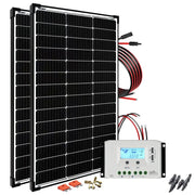 Solaranlage Komplettsystem 200W Basicpremium-L Black Frame Kabelkit Offgridtec