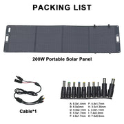 Foldable Solar Panels 200W