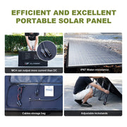 400W / 200W / 140W / 100W / 60W Portable Solar Panel Waterproof for Outdoor Camping RV Garden Roof