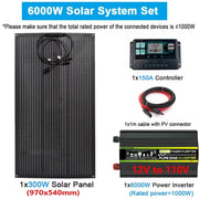  Solar Panel Kit 18V Flexible Solar  300W