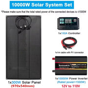  Solar Panel Kit 18V Flexible Solar  300W