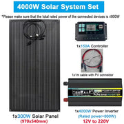  Solar Panel Kit 18V Flexible Solar  300W