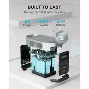 Portable Power Station DELTA 2 Lite 950Wh Lifepo4 (LFP) Battery Solar Generator,1800W AC Output for Outdoor Camping,Home Backup,Emergency,Rv