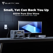 EB3A Portable Solar Power Station, 268Wh, 600W AC Output, Fast Recharge, Ideal for Outdoor Camping