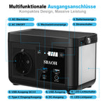 Portable Power Station,120W 88.8Wh Lithium Battery Solar Generator Quick Charge 230V AC Outlets DC Ports and LED Flashlight,Solar Panel Is Not Included
