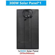  Solar Panel Kit 18V Flexible Solar  300W